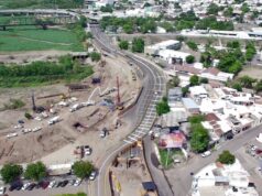 Habilitan dos carriles a la circulación de oriente a poniente por la obra del puente del boulevard Pedro Infante