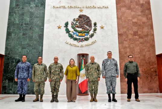 Gobernadora YBV encabeza Mesa de Construcción de Paz y Seguridad en Mazatlán