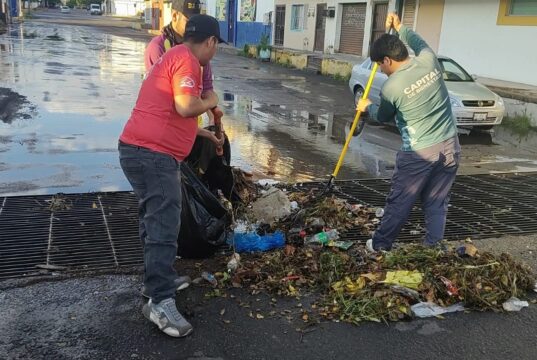 Despliega Ayuntamiento de Culiacán acciones de limpieza para atender afectaciones por las lluvias
