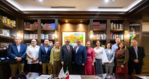 Recibe el gobernador Rocha Moya a magistradas y magistrados del Supremo Tribunal de Justicia