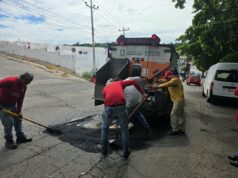 Más calles en atención: Ayuntamiento avanza con trabajos de bacheo