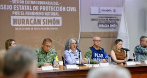 Coordinación y preparación permanente ante efectos del fenómeno natural “Simón” para Sinaloa, resalta Gobernadora Graciela Domínguez