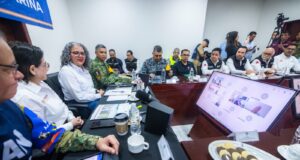 Encabeza Gobernadora Graciela Domínguez y titular de PC, Laura Velázquez reunión de seguimiento a “Simón”