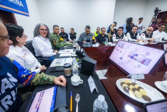 Encabeza Gobernadora Graciela Domínguez y titular de PC, Laura Velázquez reunión de seguimiento a “Simón”